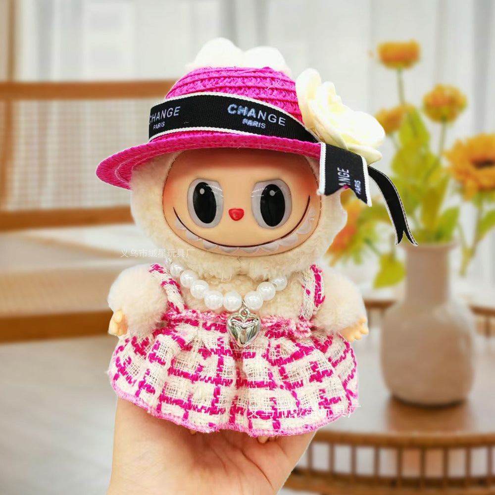Labubu baby clothes collection creative 17cm doll wearing set labubu vinyl doll clothes accessories