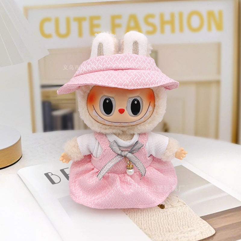 Labubu baby clothes collection creative 17cm doll wearing set labubu vinyl doll clothes accessories