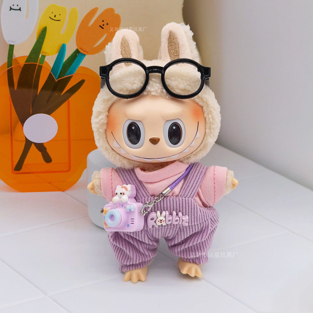 Labubu clothes cute vinyl doll one two three generations labubu baby clothes set sit party accessories
