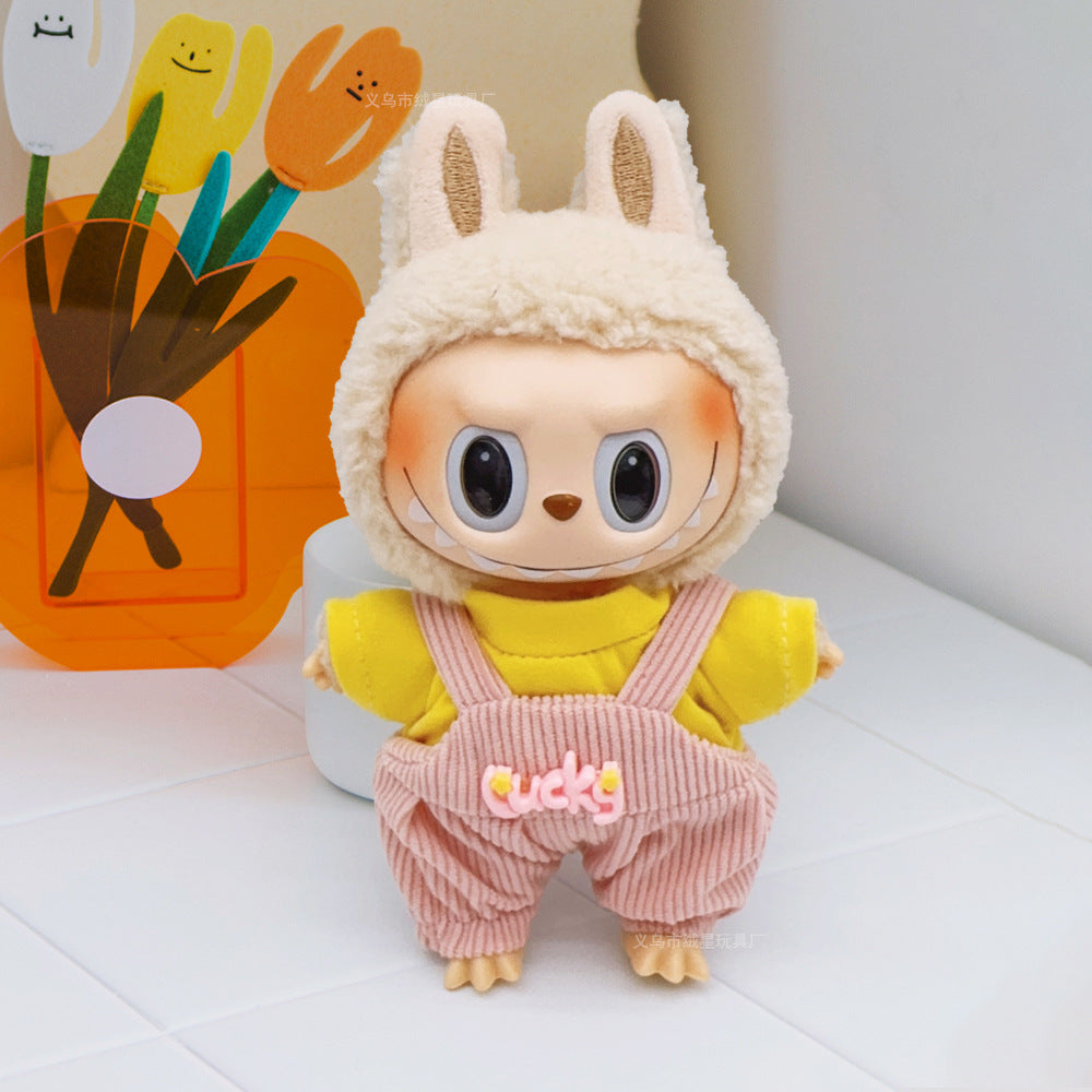 Labubu clothes cute vinyl doll one two three generations labubu baby clothes set sit party accessories