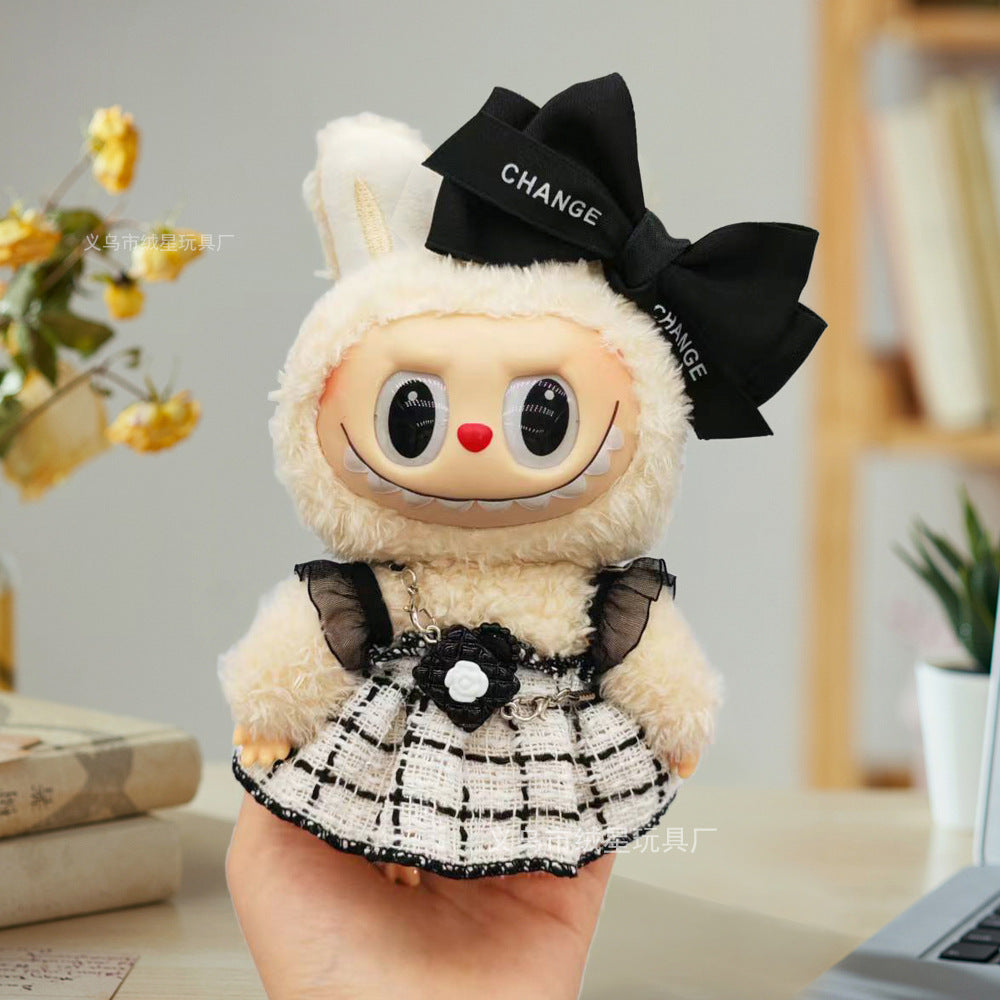 Labubu baby clothes collection creative 17cm doll wearing set labubu vinyl doll clothes accessories