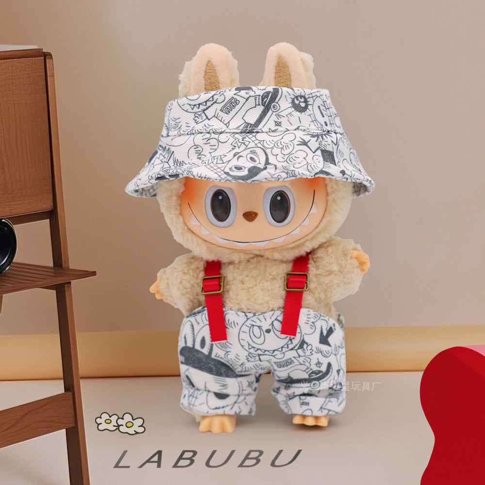 Labubu clothes cute vinyl doll one two three generations labubu baby clothes set sit party accessories