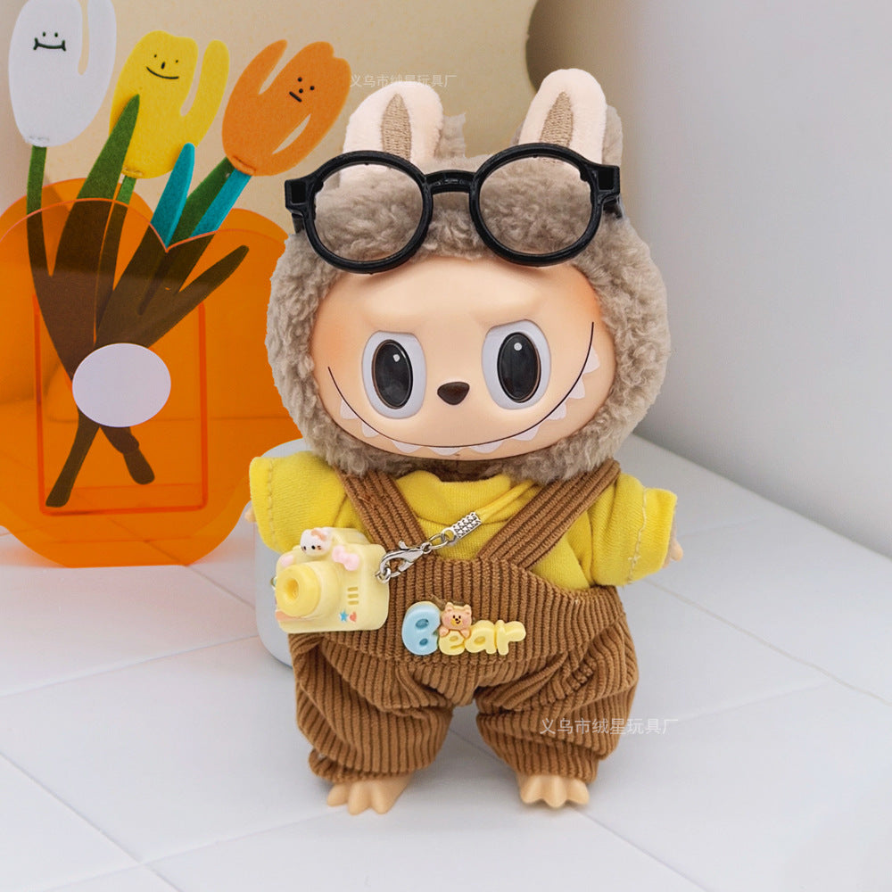 Labubu clothes cute vinyl doll one two three generations labubu baby clothes set sit party accessories