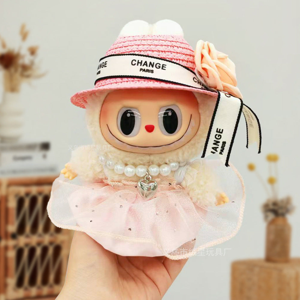Labubu baby clothes collection creative 17cm doll wearing set labubu vinyl doll clothes accessories