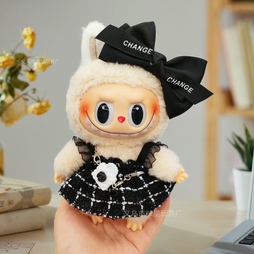 Labubu baby clothes collection creative 17cm doll wearing set labubu vinyl doll clothes accessories