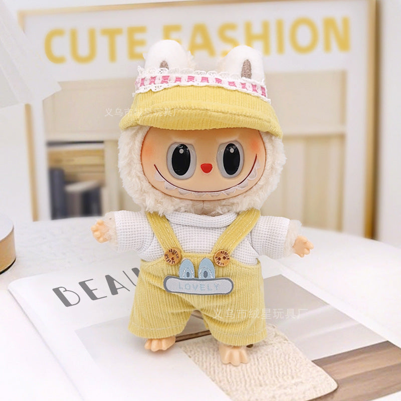 Labubu baby clothes collection creative 17cm doll wearing set labubu vinyl doll clothes accessories