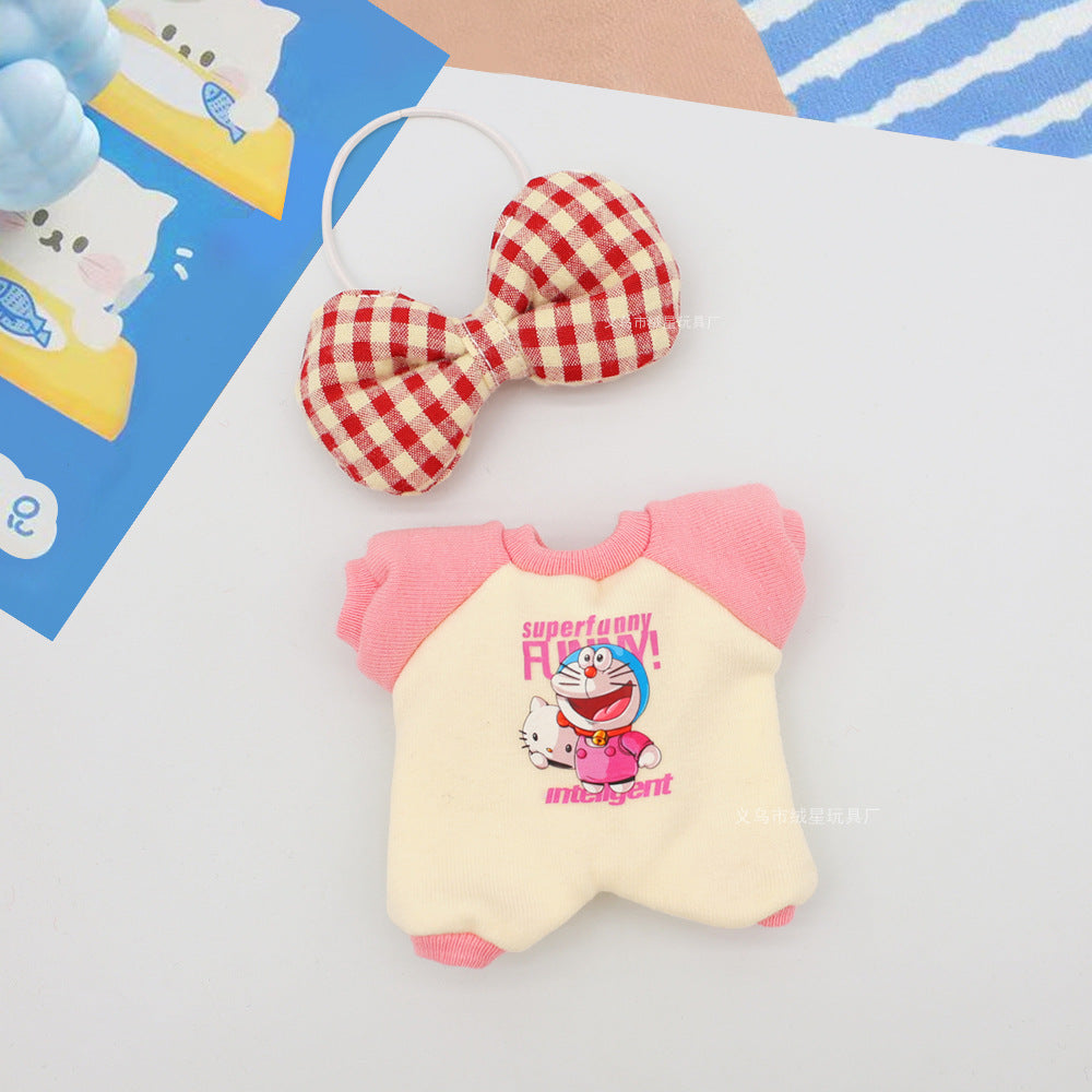 Labubu clothes cute vinyl doll one two three generations labubu baby clothes set sit party accessories