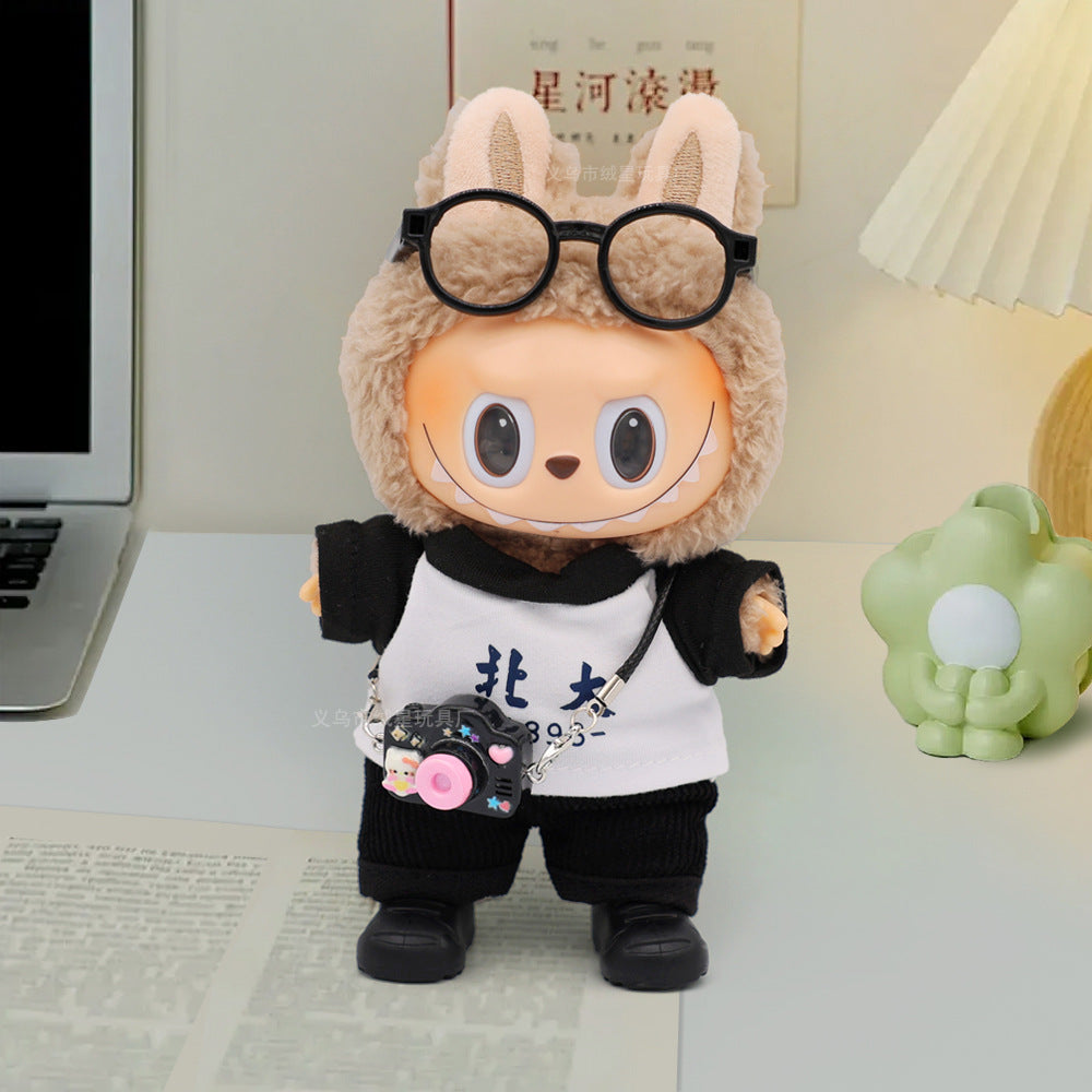 Labubu clothes cute vinyl doll one two three generations labubu baby clothes set sit party accessories