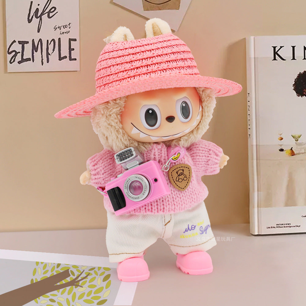 Labubu clothes cute vinyl doll one two three generations labubu baby clothes set sit party accessories