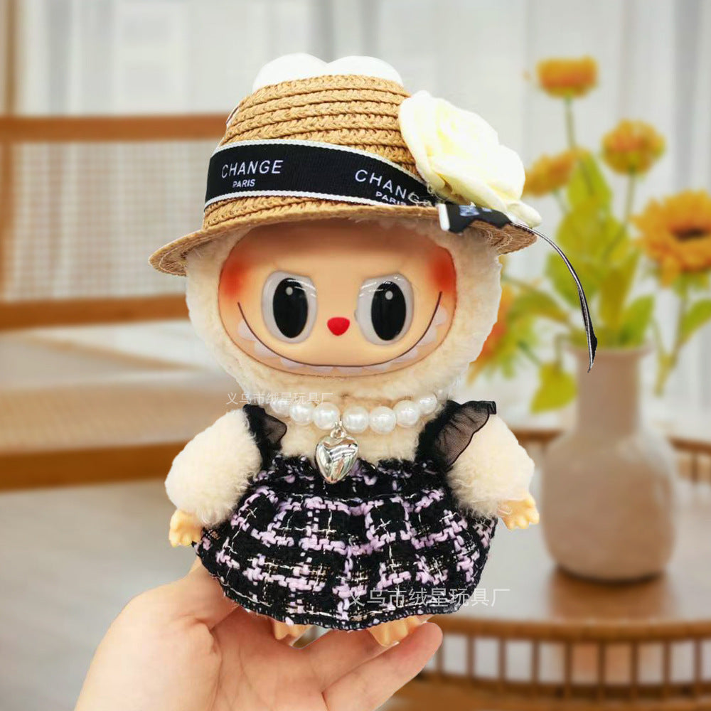 Labubu baby clothes collection creative 17cm doll wearing set labubu vinyl doll clothes accessories