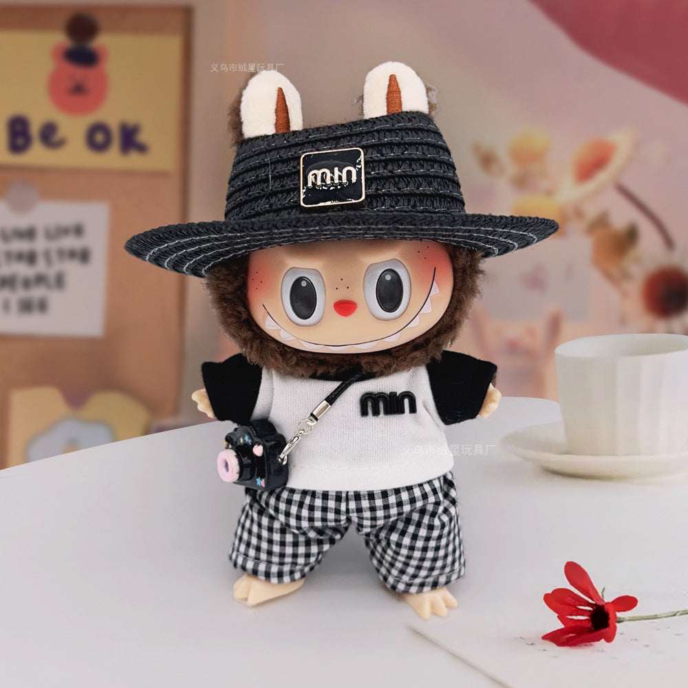 Labubu clothes cute vinyl doll one two three generations labubu baby clothes set sit party accessories