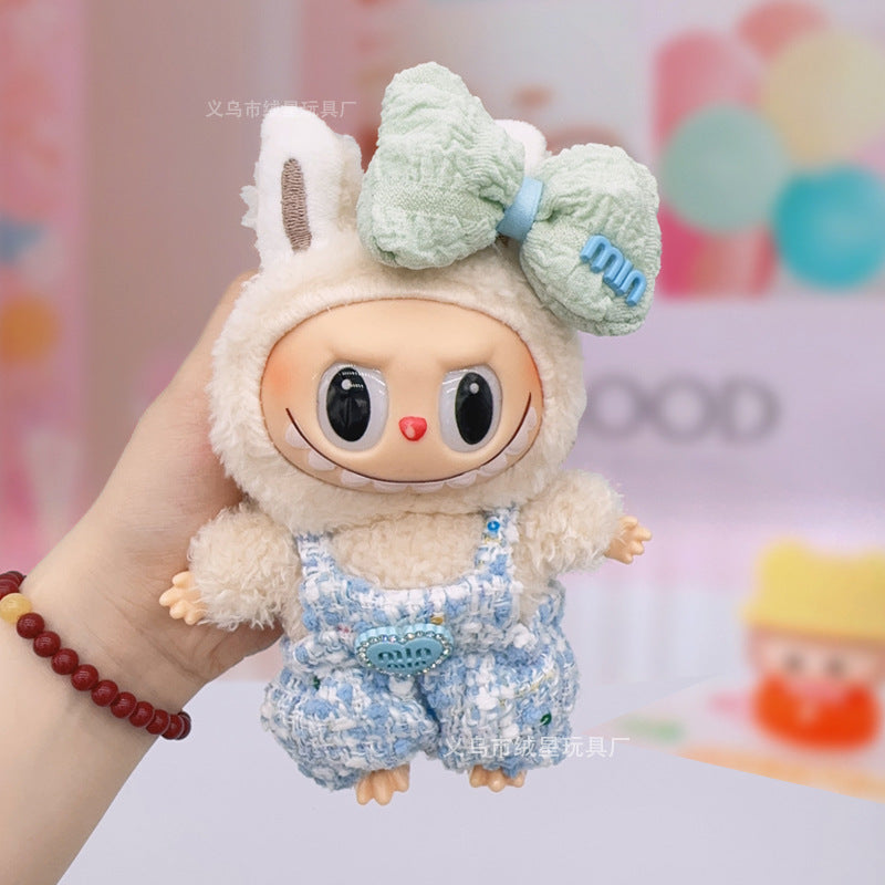 Labubu baby clothes collection creative 17cm doll wearing set labubu vinyl doll clothes accessories