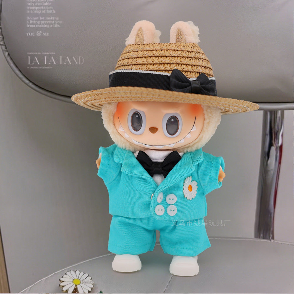 Labubu clothes cute vinyl doll one two three generations labubu baby clothes set sit party accessories