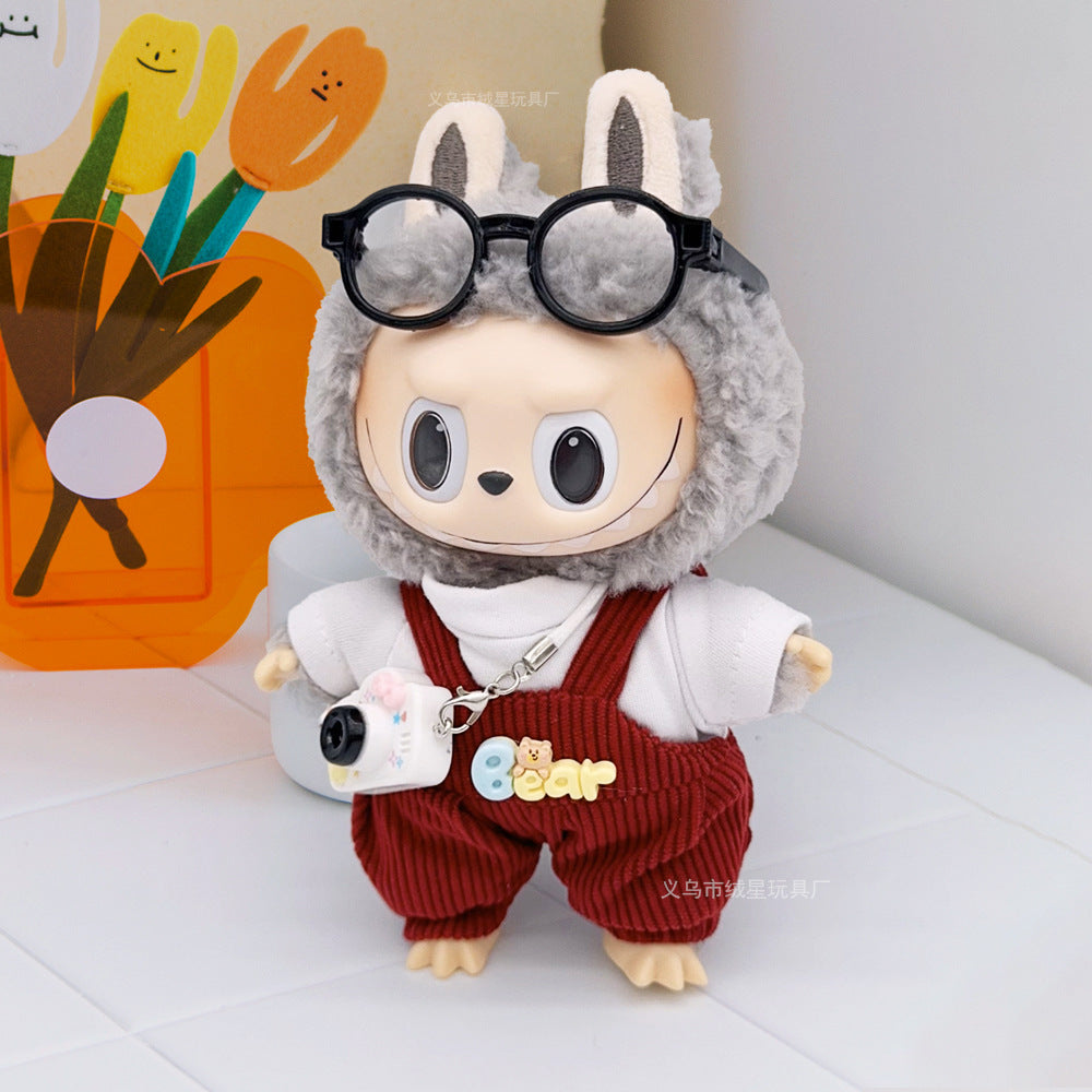 Labubu clothes cute vinyl doll one two three generations labubu baby clothes set sit party accessories