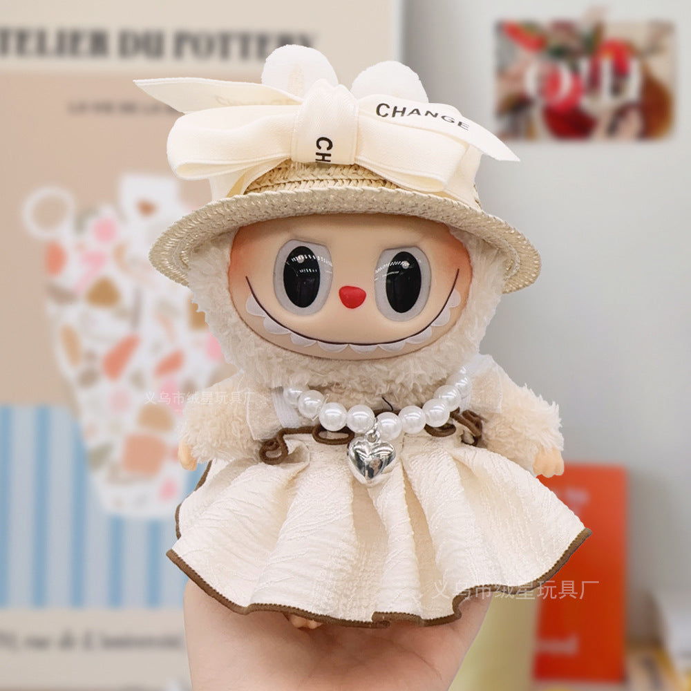 Labubu baby clothes collection creative 17cm doll wearing set labubu vinyl doll clothes accessories