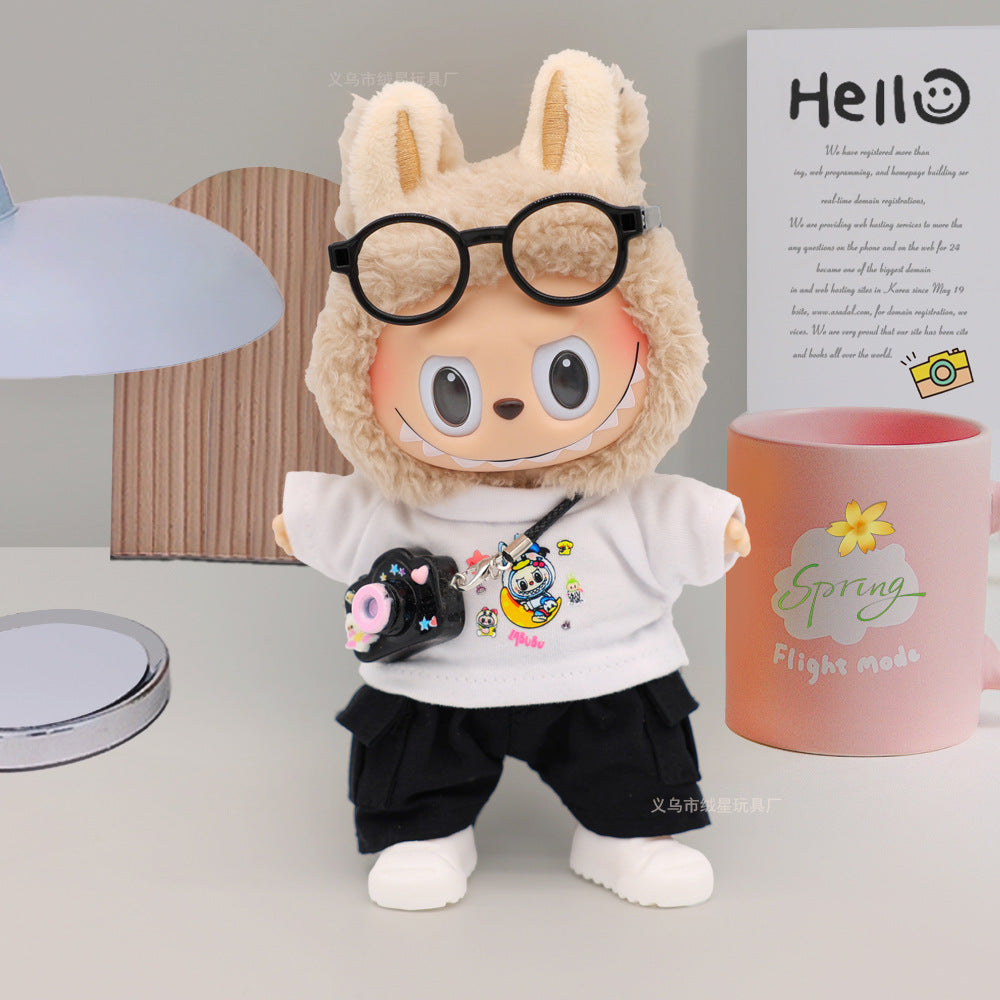 Labubu clothes cute vinyl doll one two three generations labubu baby clothes set sit party accessories