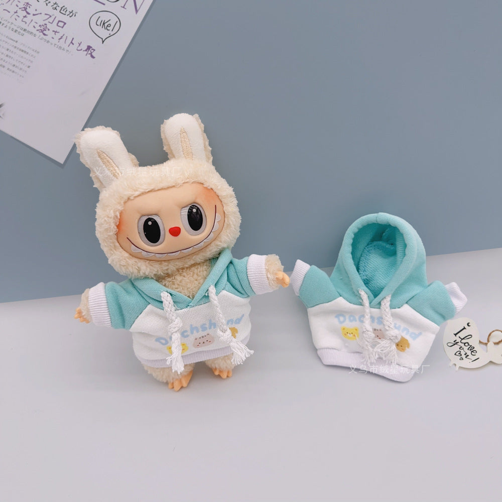 Labubu baby clothes collection creative 17cm doll wearing set labubu vinyl doll clothes accessories
