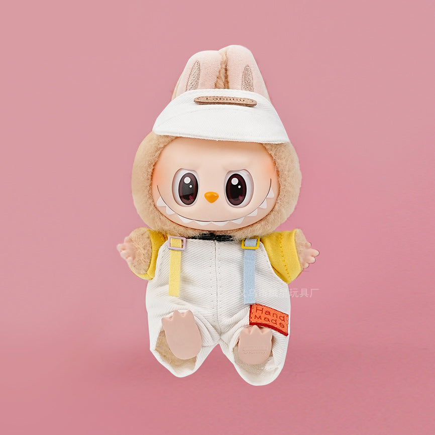 Labubu clothes cute vinyl doll one two three generations labubu baby clothes set sit party accessories