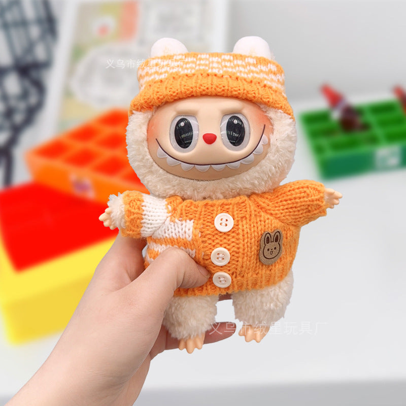 Labubu baby clothes collection creative 17cm doll wearing set labubu vinyl doll clothes accessories
