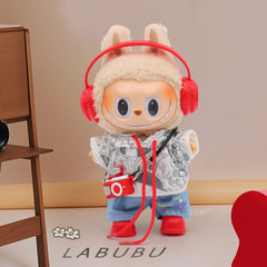 Labubu clothes cute vinyl doll one two three generations labubu baby clothes set sit party accessories