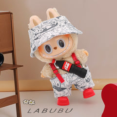 Labubu clothes cute vinyl doll one two three generations labubu baby clothes set sit party accessories