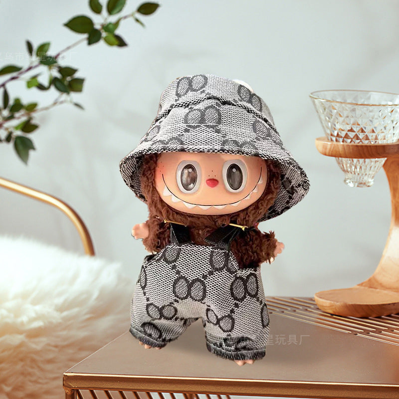 Labubu baby clothes collection creative 17cm doll wearing set labubu vinyl doll clothes accessories