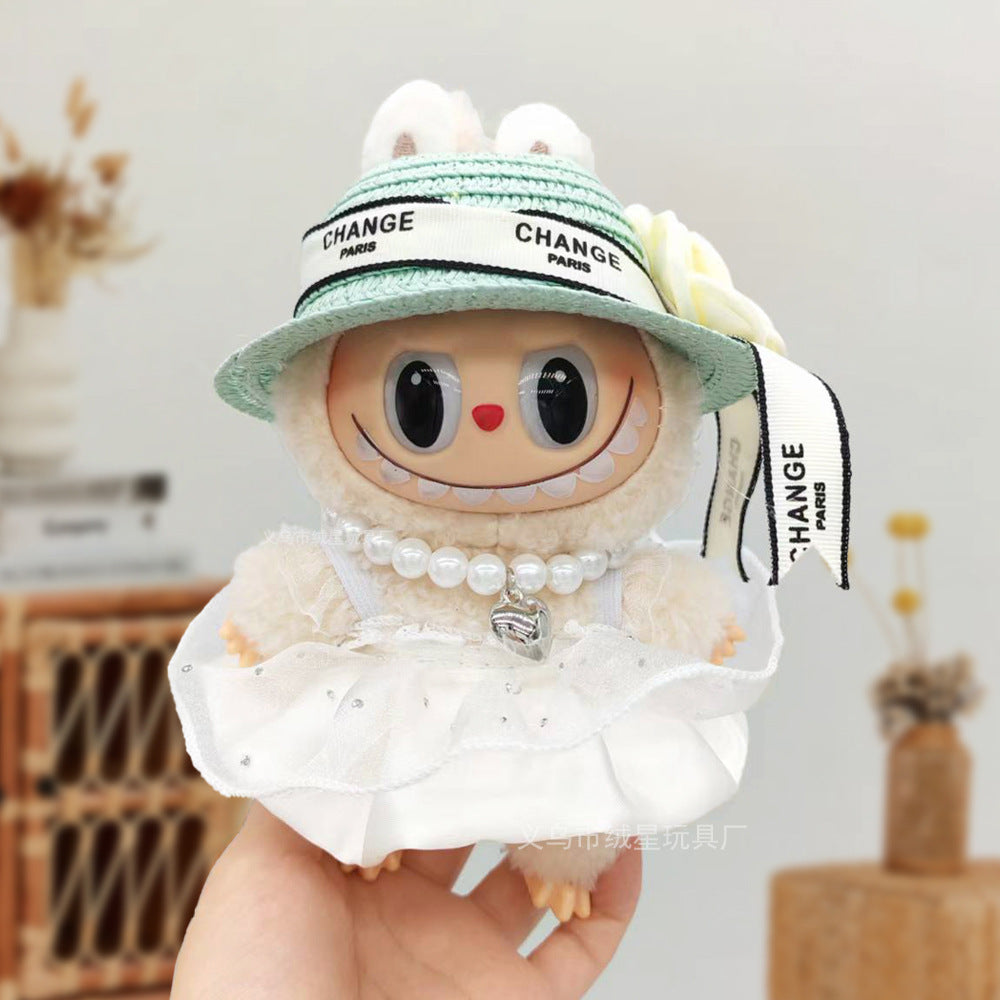Labubu baby clothes collection creative 17cm doll wearing set labubu vinyl doll clothes accessories