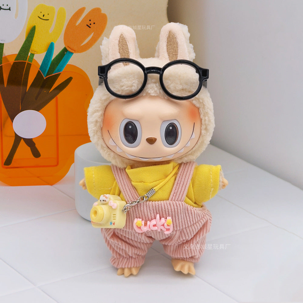Labubu clothes cute vinyl doll one two three generations labubu baby clothes set sit party accessories