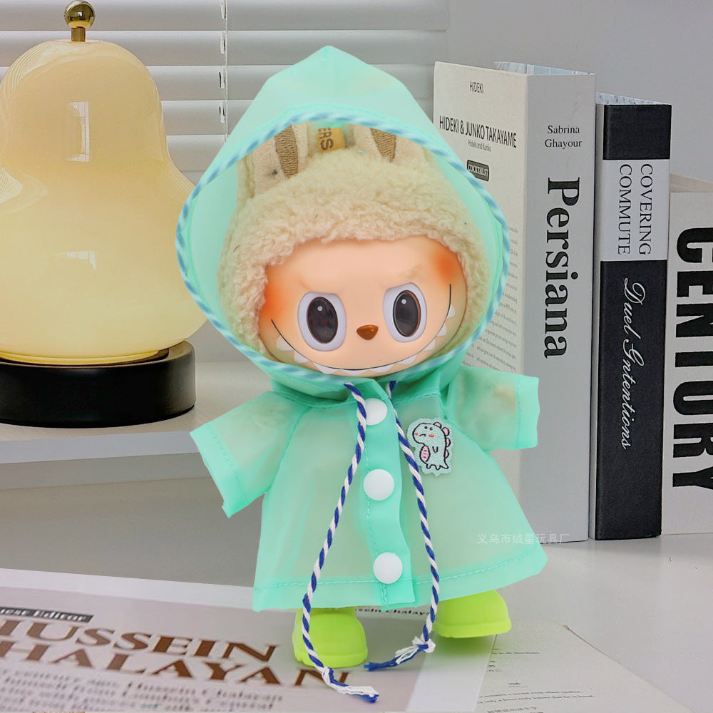 Labubu clothes cute vinyl doll one two three generations labubu baby clothes set sit party accessories