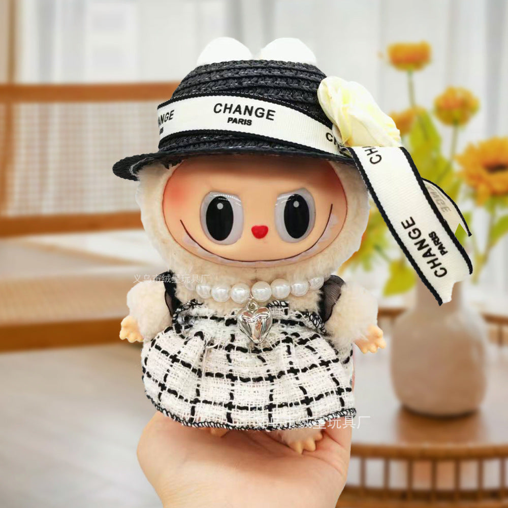 Labubu baby clothes collection creative 17cm doll wearing set labubu vinyl doll clothes accessories