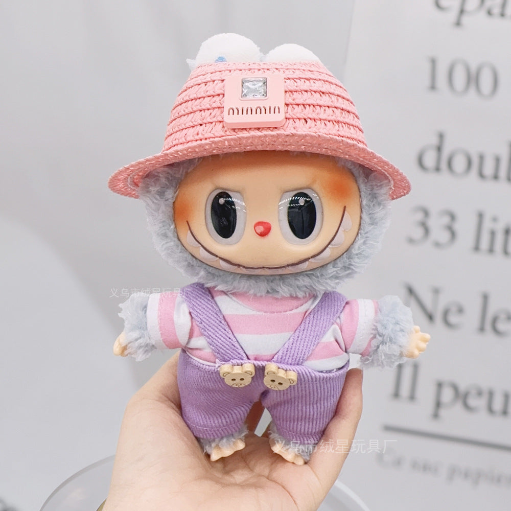 Labubu baby clothes collection creative 17cm doll wearing set labubu vinyl doll clothes accessories