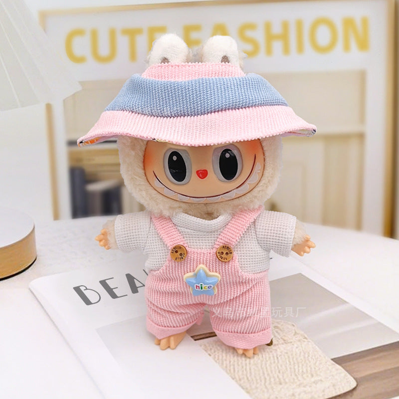 Labubu baby clothes collection creative 17cm doll wearing set labubu vinyl doll clothes accessories