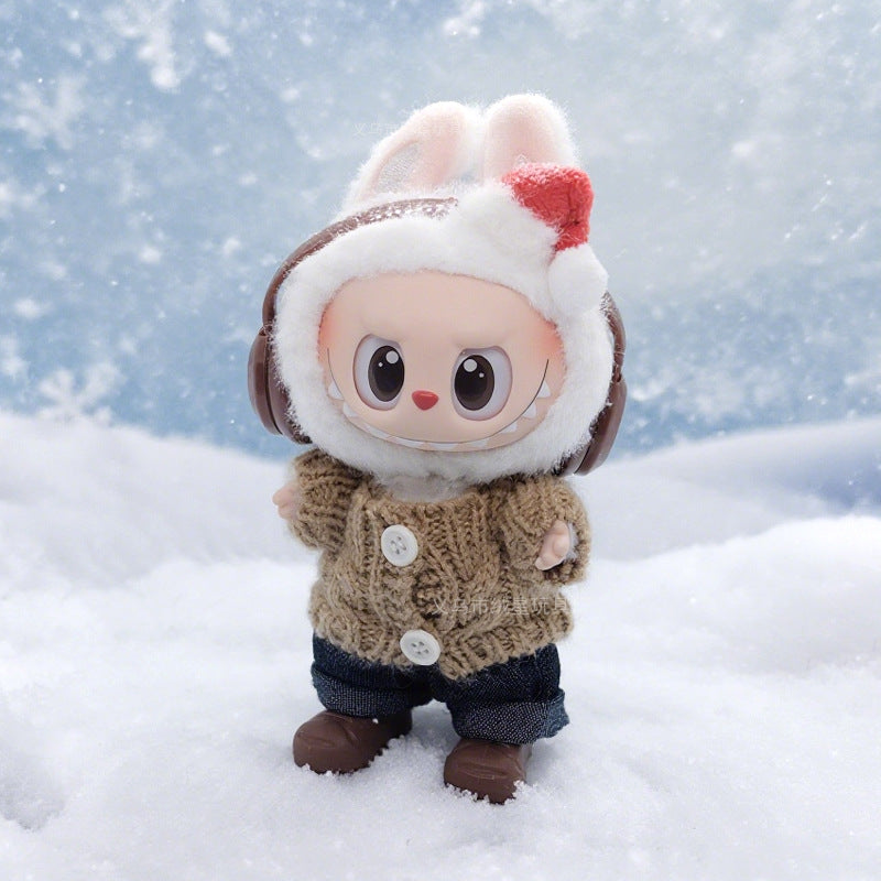 Labubu baby clothes collection creative 17cm doll wearing set labubu vinyl doll clothes accessories