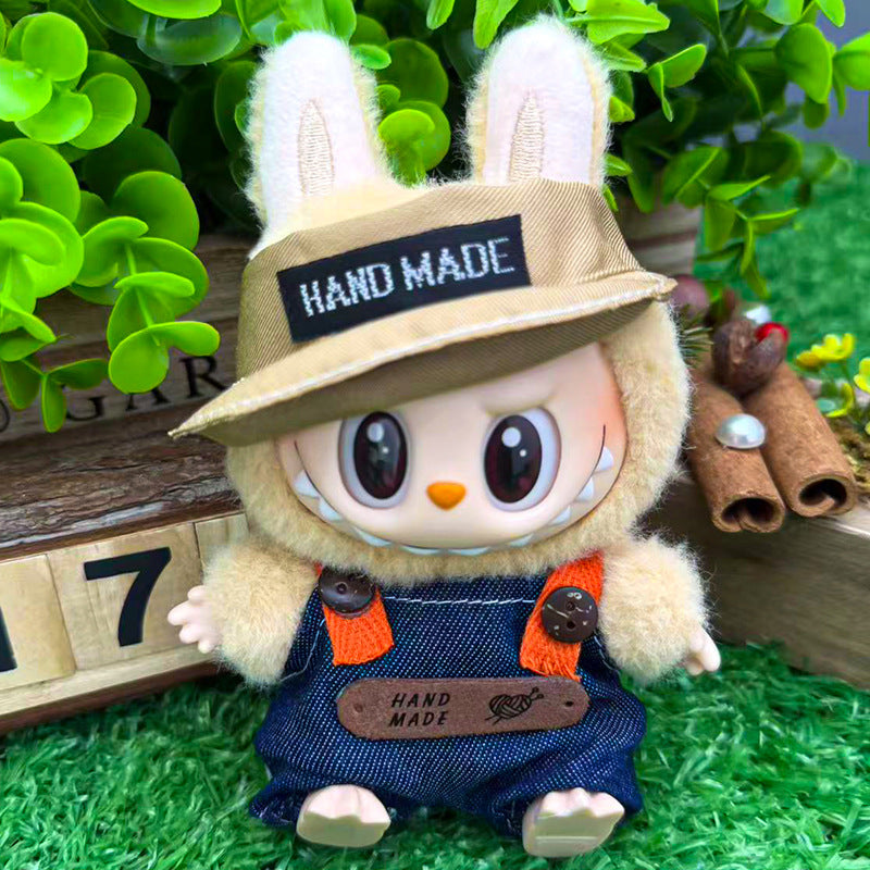 Suitable for labubu clothes labubu baby clothes 17cm plush vinyl can be worn for the first and second generations