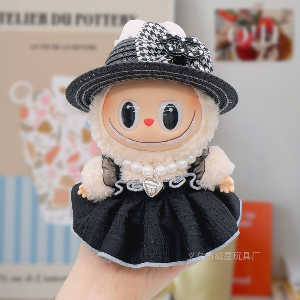 Labubu baby clothes collection creative 17cm doll wearing set labubu vinyl doll clothes accessories