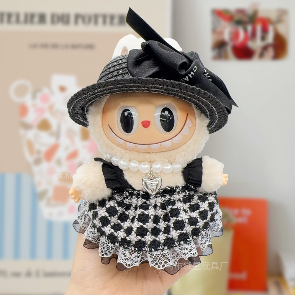 Labubu baby clothes collection creative 17cm doll wearing set labubu vinyl doll clothes accessories