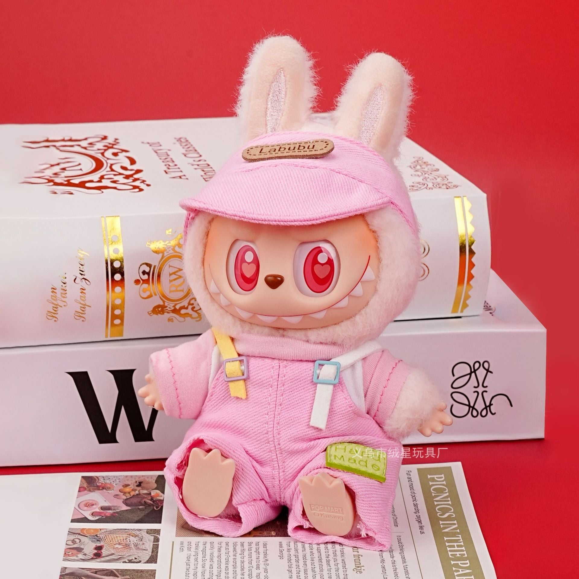 Labubu clothes cute vinyl doll one two three generations labubu baby clothes set sit party accessories