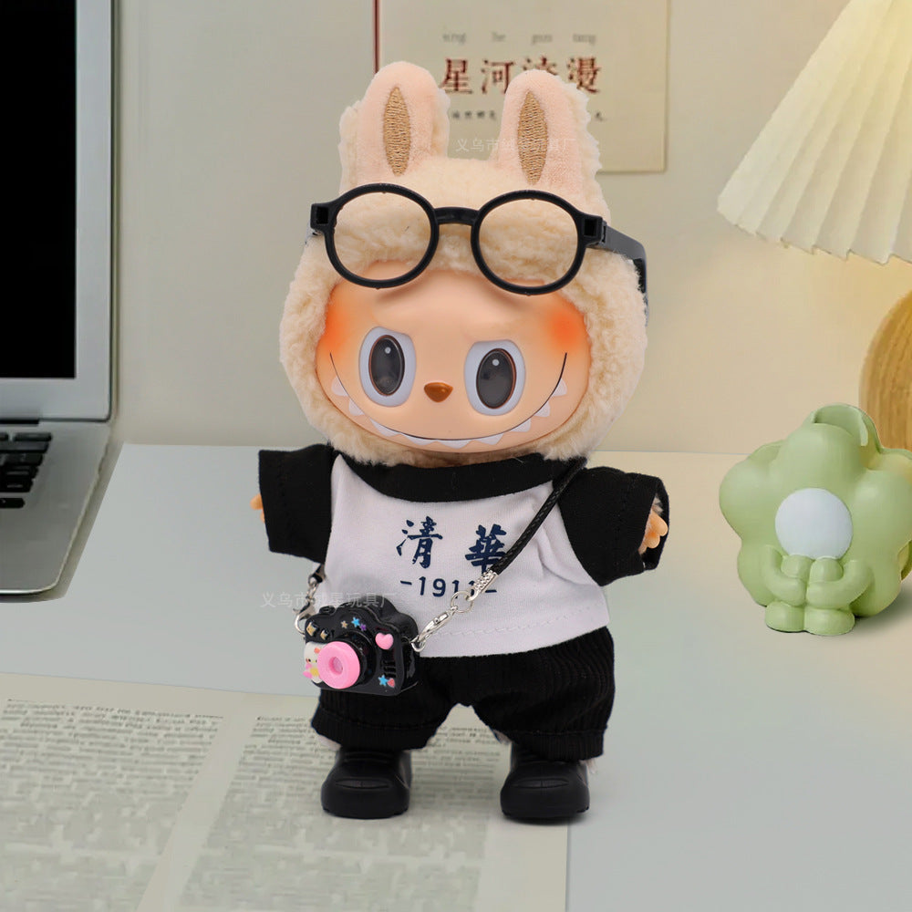 Labubu clothes cute vinyl doll one two three generations labubu baby clothes set sit party accessories