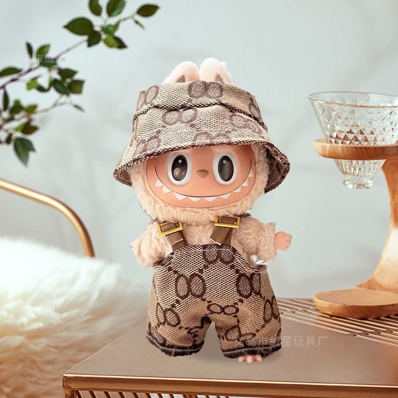 Labubu baby clothes collection creative 17cm doll wearing set labubu vinyl doll clothes accessories