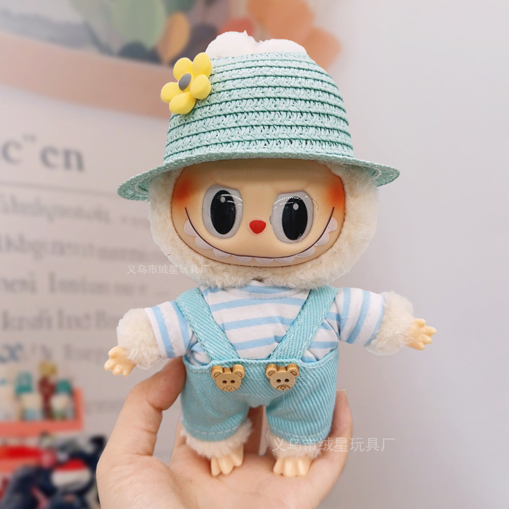 Labubu baby clothes collection creative 17cm doll wearing set labubu vinyl doll clothes accessories