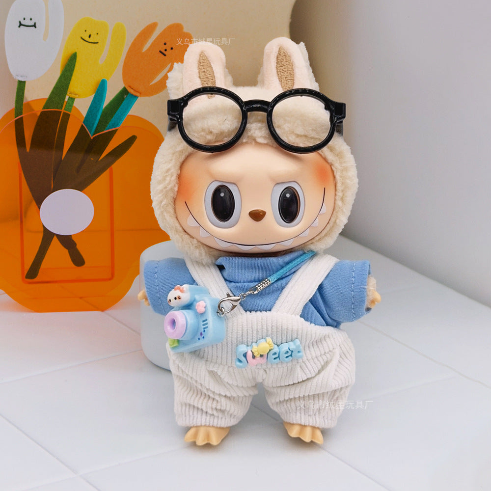 Labubu clothes cute vinyl doll one two three generations labubu baby clothes set sit party accessories