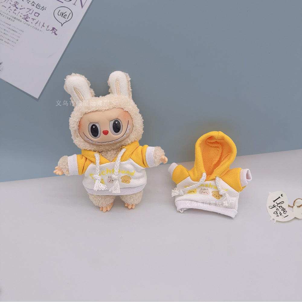 Labubu baby clothes collection creative 17cm doll wearing set labubu vinyl doll clothes accessories
