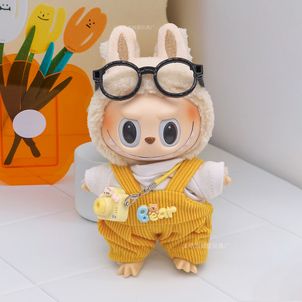 Labubu clothes cute vinyl doll one two three generations labubu baby clothes set sit party accessories