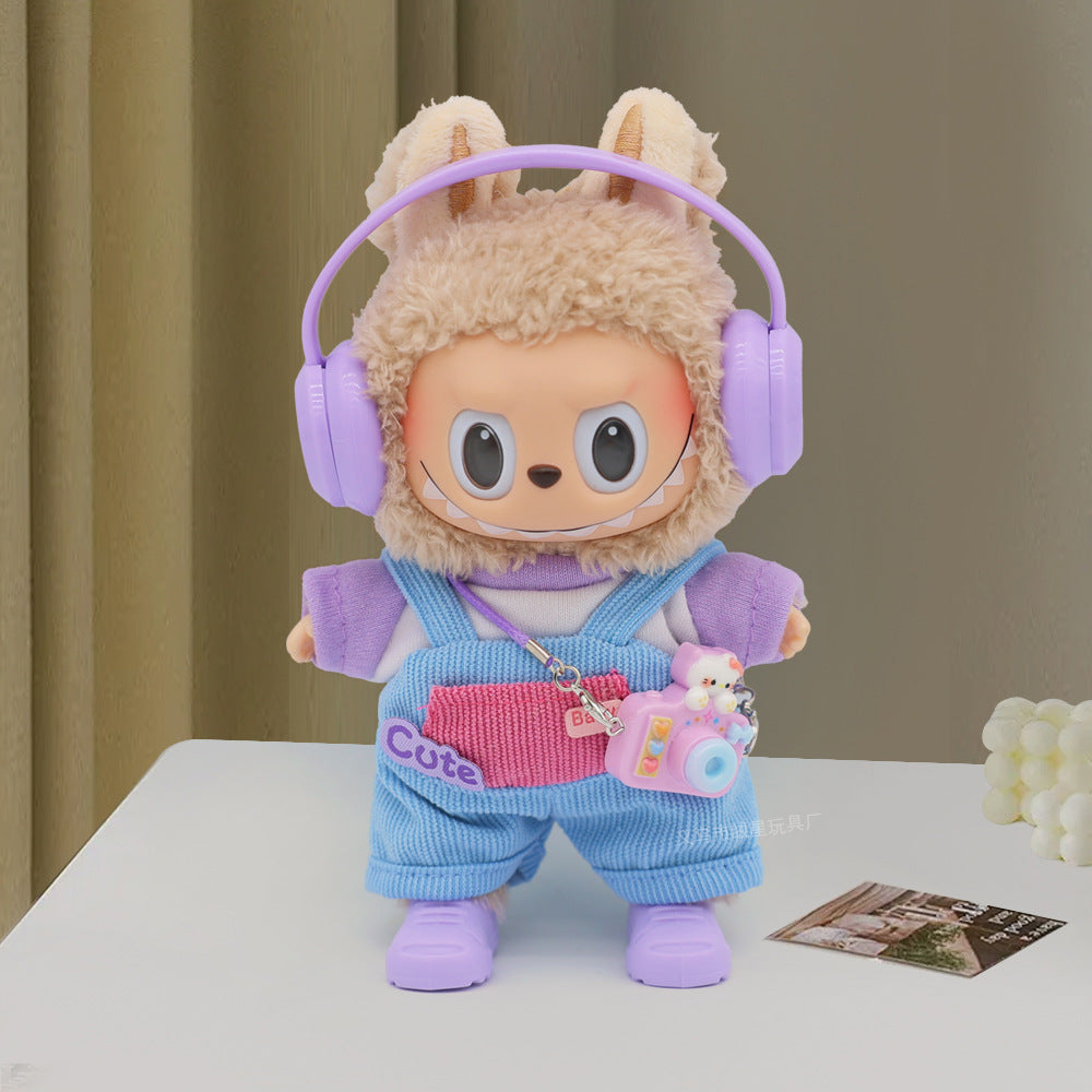 Labubu clothes cute vinyl doll one two three generations labubu baby clothes set sit party accessories