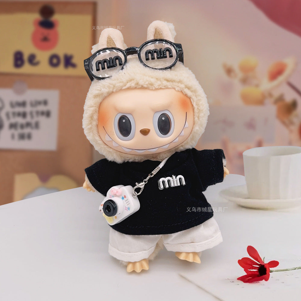 Labubu clothes cute vinyl doll one two three generations labubu baby clothes set sit party accessories