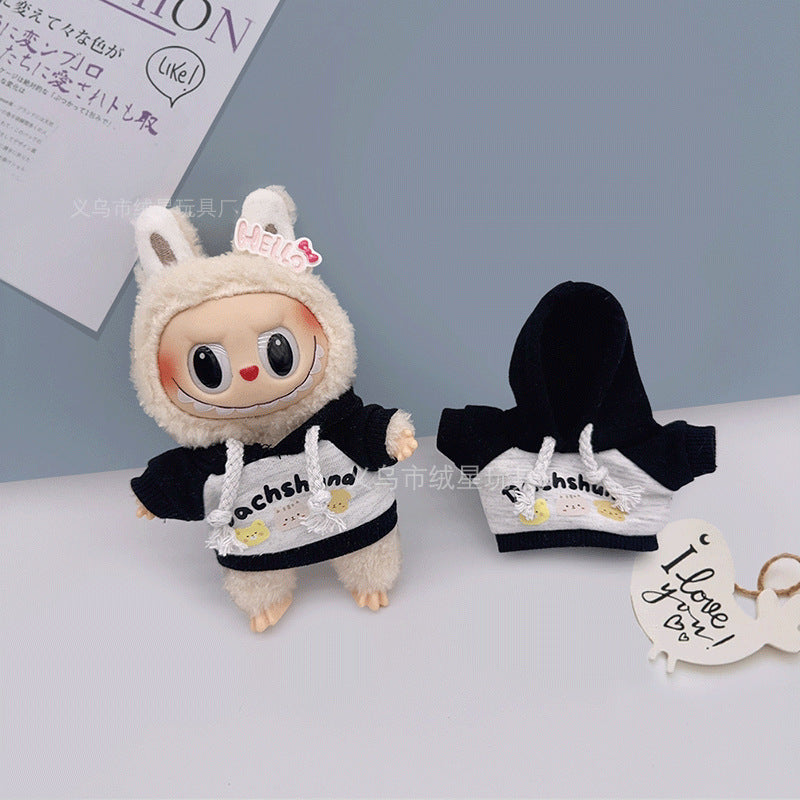 Labubu baby clothes collection creative 17cm doll wearing set labubu vinyl doll clothes accessories
