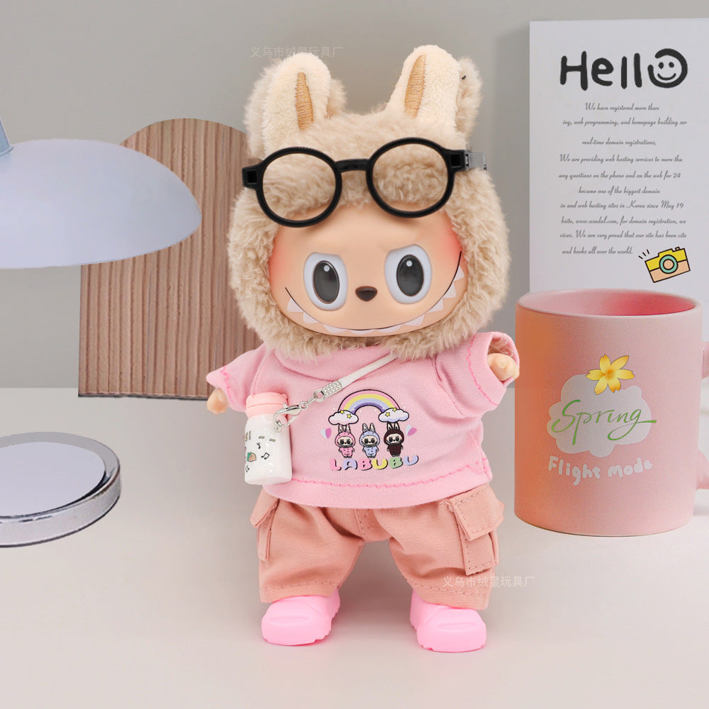 Labubu clothes cute vinyl doll one two three generations labubu baby clothes set sit party accessories