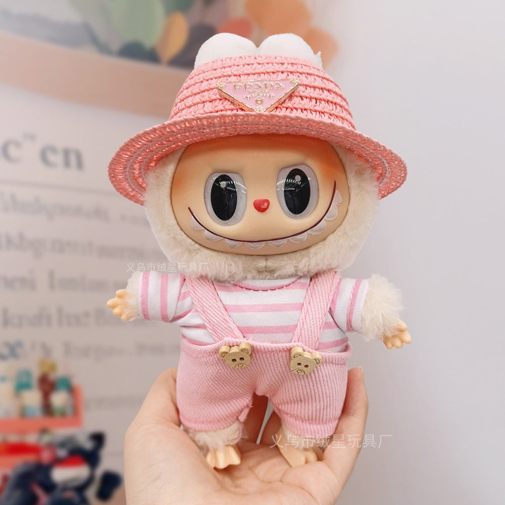 Labubu baby clothes collection creative 17cm doll wearing set labubu vinyl doll clothes accessories