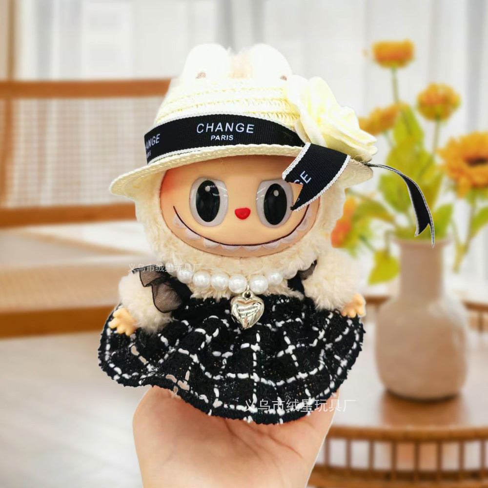 Labubu baby clothes collection creative 17cm doll wearing set labubu vinyl doll clothes accessories