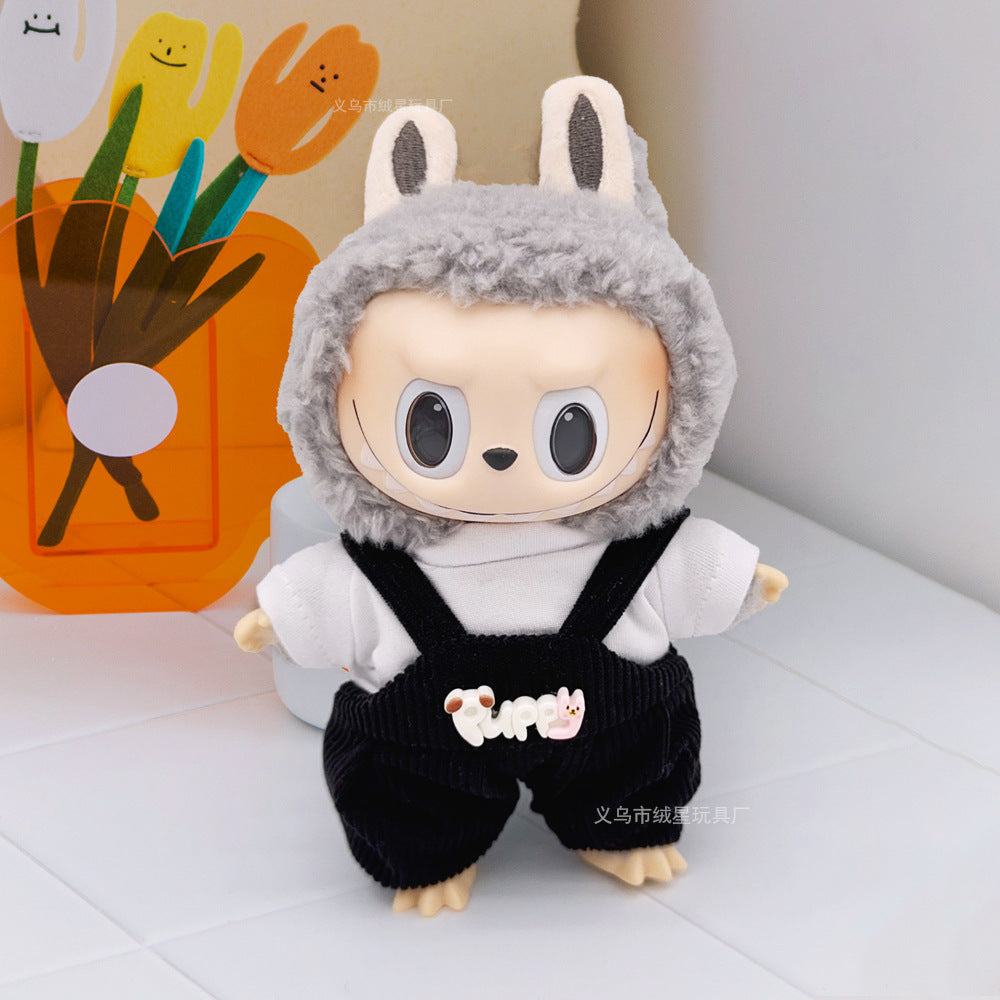 Labubu clothes cute vinyl doll one two three generations labubu baby clothes set sit party accessories